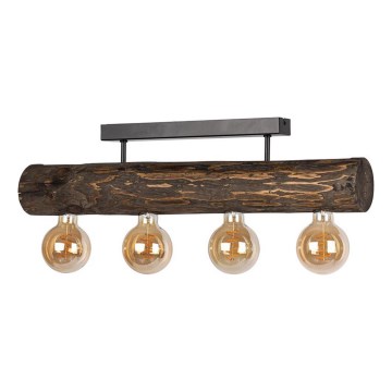 Przysufitowy żyrandol TRABO 4xE27/60W/230V sosna