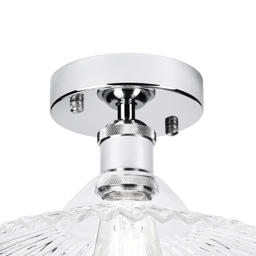 Przysufitowy żyrandol TRISH 1xE27/15W/230V błyszczący chrom/przezroczysta