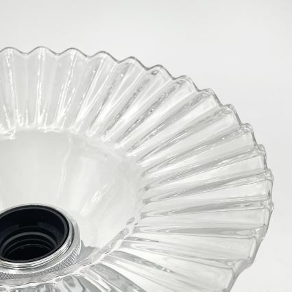 Przysufitowy żyrandol TRISH 1xE27/15W/230V błyszczący chrom/przezroczysta