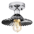 Przysufitowy żyrandol TRISH 1xE27/15W/230V błyszczący chrom/przydymiona czerń