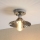 Przysufitowy żyrandol TRISH 1xE27/15W/230V błyszczący chrom/przydymiona czerń
