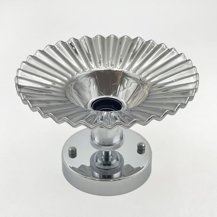 Przysufitowy żyrandol TRISH 1xE27/15W/230V błyszczący chrom/przydymiona czerń