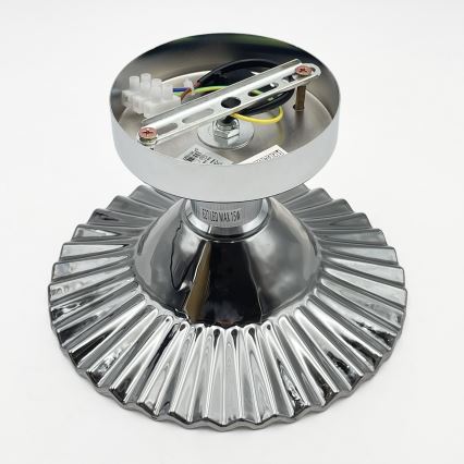 Przysufitowy żyrandol TRISH 1xE27/15W/230V błyszczący chrom/przydymiona czerń