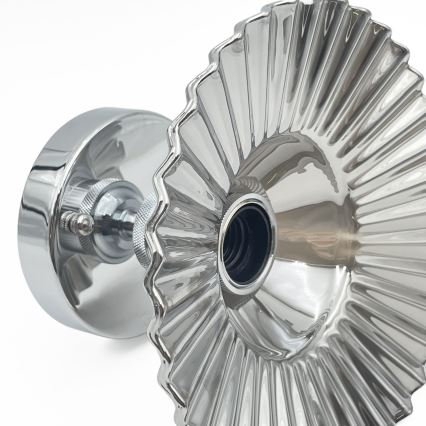 Przysufitowy żyrandol TRISH 1xE27/15W/230V błyszczący chrom/przydymiona czerń