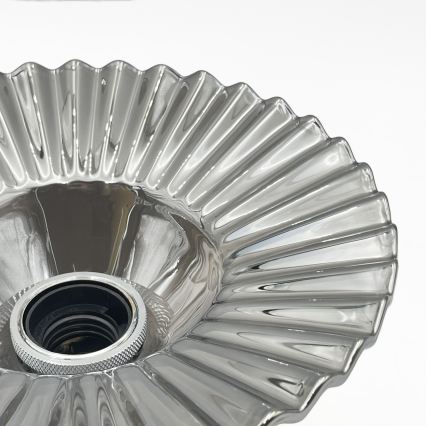 Przysufitowy żyrandol TRISH 1xE27/15W/230V błyszczący chrom/przydymiona czerń