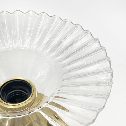 Przysufitowy żyrandol TRISH 1xE27/15W/230V złoty/przezroczysty