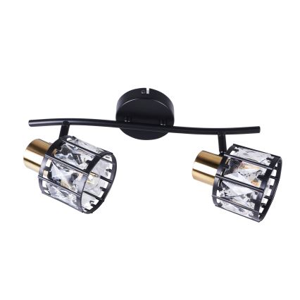 Przysufitowy żyrandol ZAHARA 2xE27/10W/230V czarny