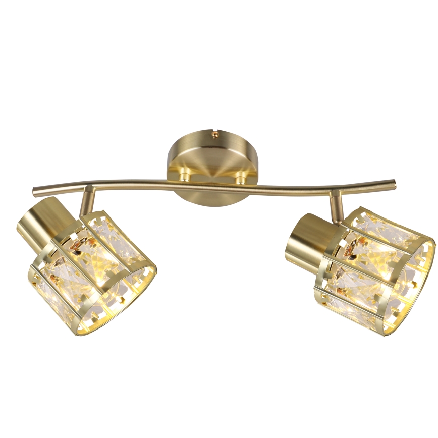 Przysufitowy żyrandol ZAHARA 2xE27/10W/230V złoty