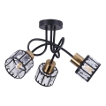 Przysufitowy żyrandol ZAHARA 3xE27/10W/230V czarny