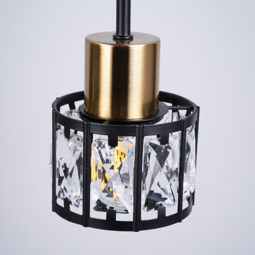 Przysufitowy żyrandol ZAHARA 3xE27/10W/230V czarny
