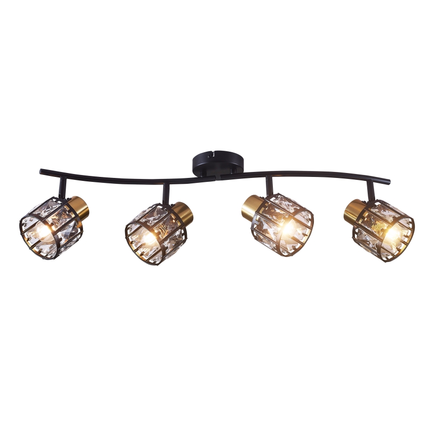 Przysufitowy żyrandol ZAHARA 4xE27/10W/230V czarny