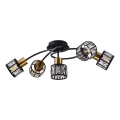 Przysufitowy żyrandol ZAHARA 5xE27/10W/230V czarny