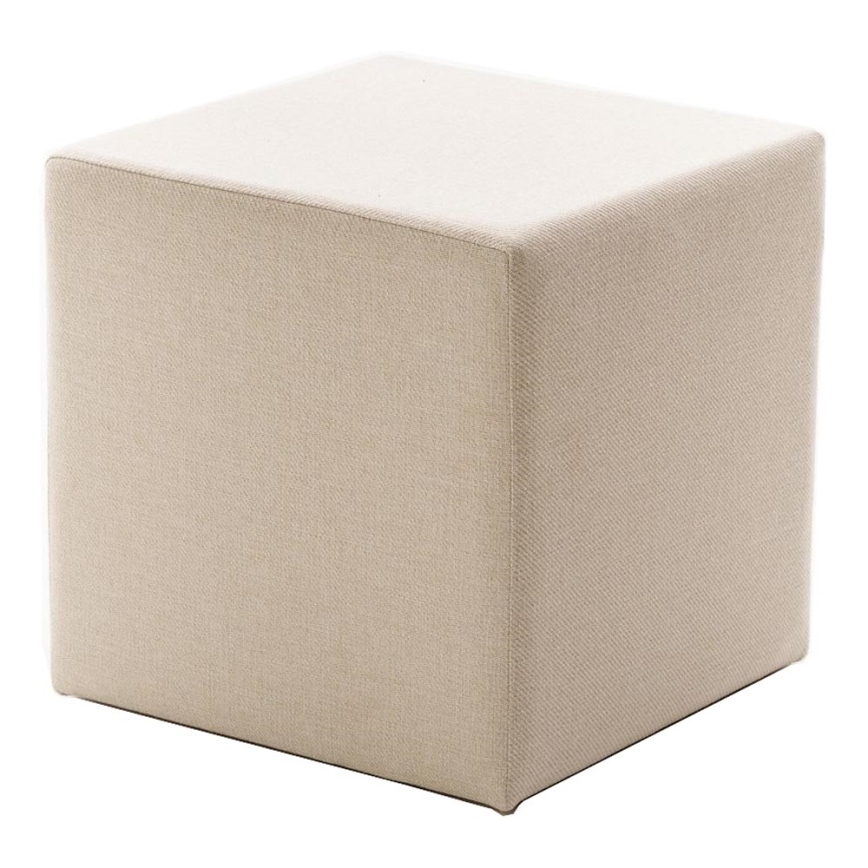 Pufa CUBI 40x40 cm kremowa