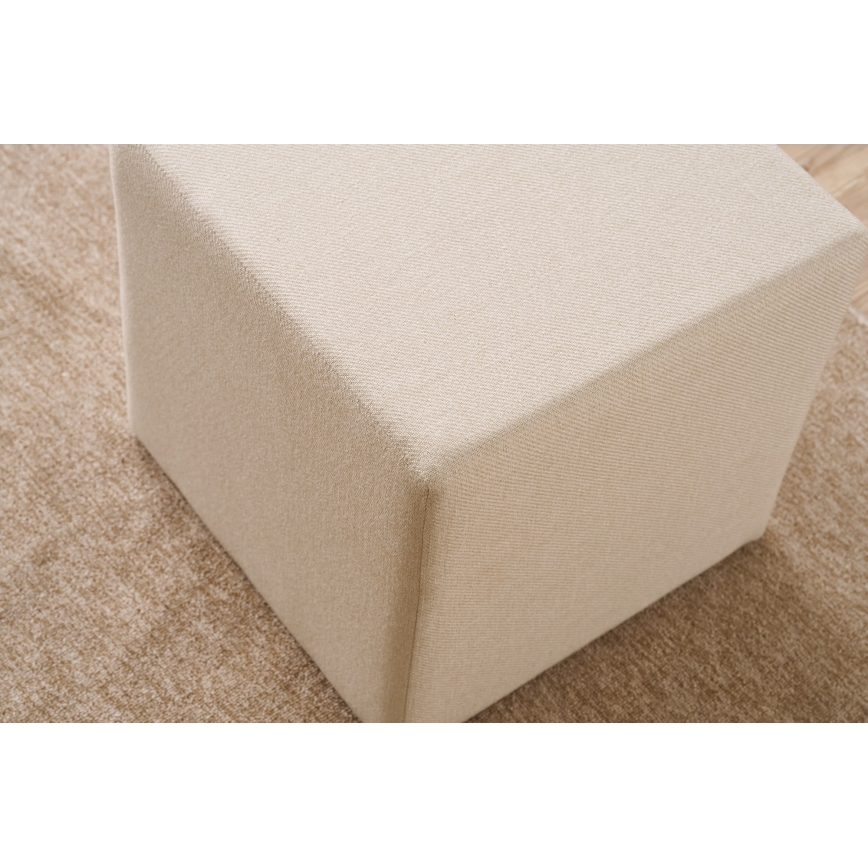 Pufa CUBI 40x40 cm kremowa