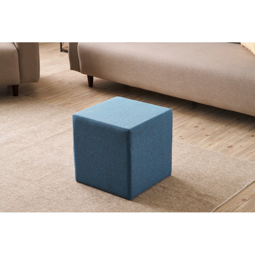 Pufa CUBI 40x40 cm niebieska