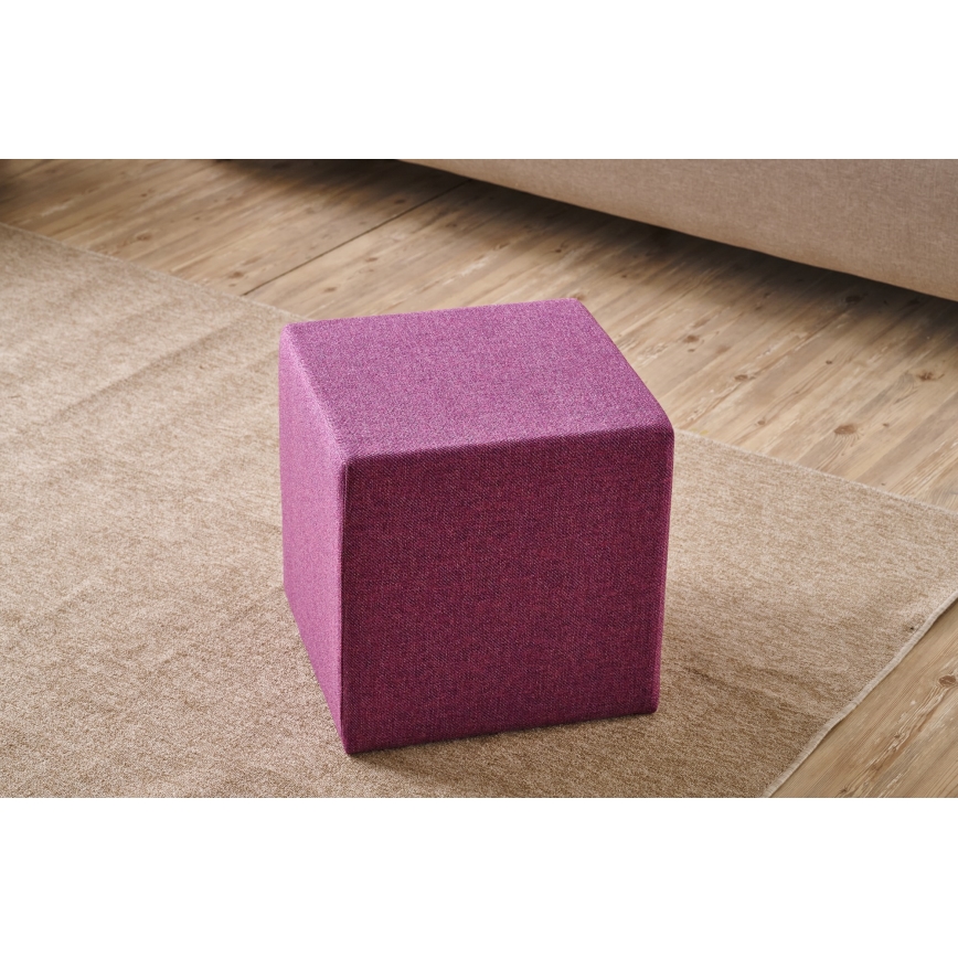 Pufa CUBI 40x40 cm różowa