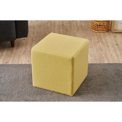 Pufa CUBI 40x40 cm żółta