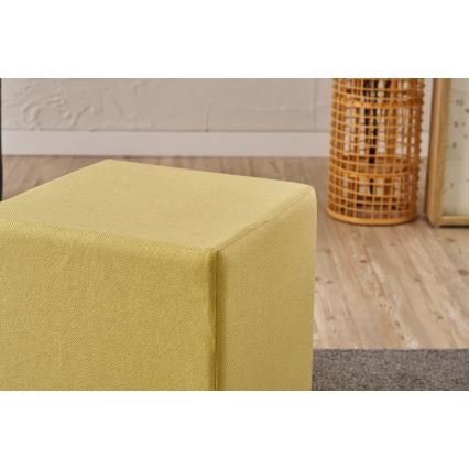 Pufa CUBI 40x40 cm żółta