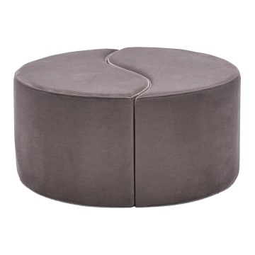 Pufa JING śr. 80 cm brązowa