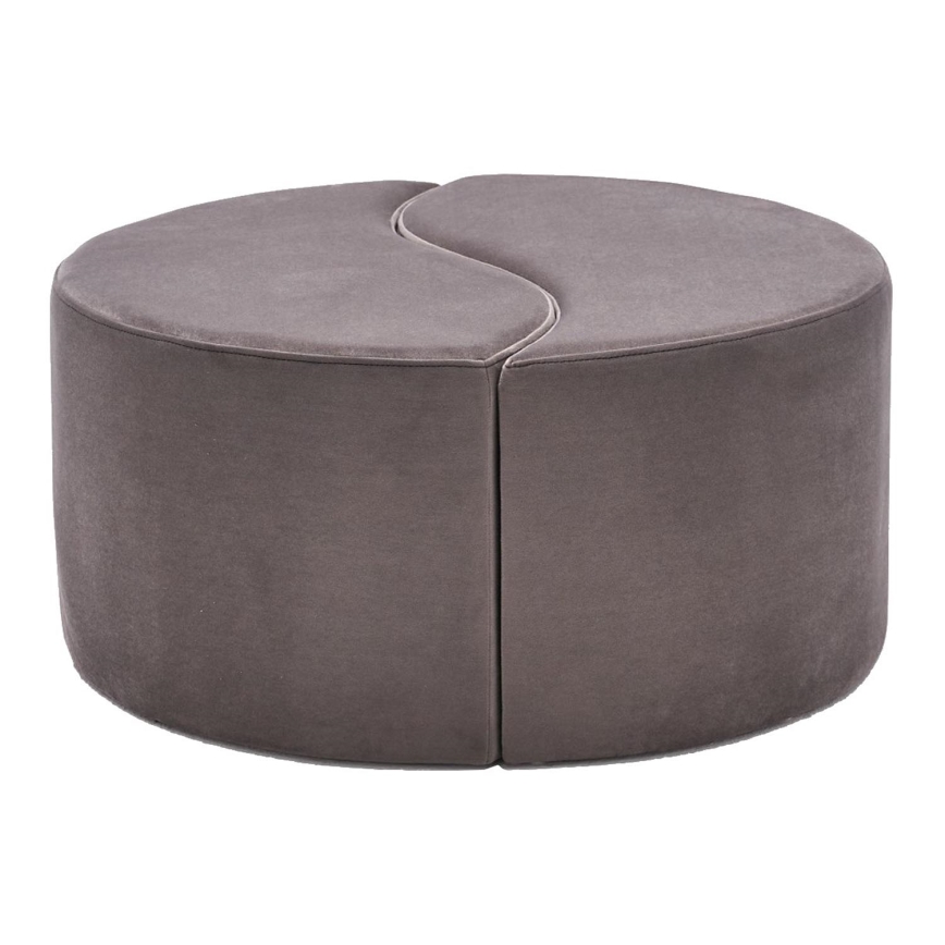 Pufa JING śr. 80 cm brązowa