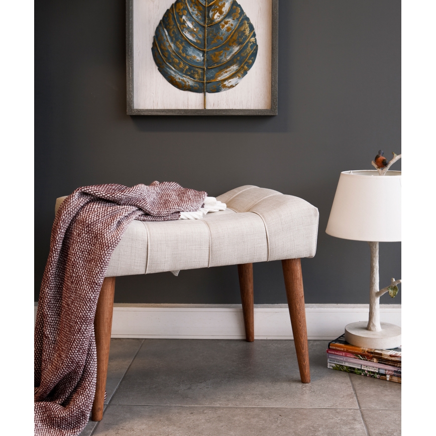 Pufa LUMI 40x58 cm kremowa