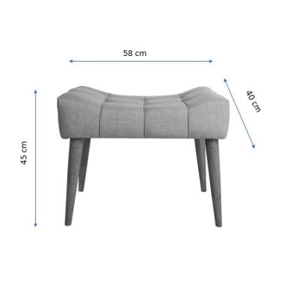 Pufa LUMI 40x58 cm kremowa