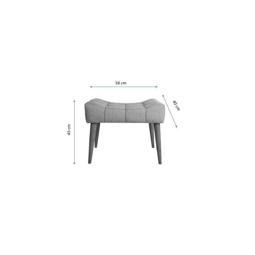 Pufa LUMI 40x58 cm kremowa