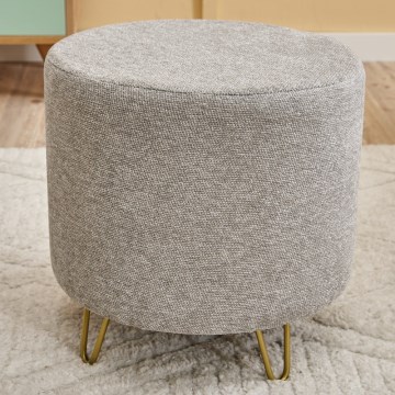 Pufa NANI Ø 40 cm kremowa