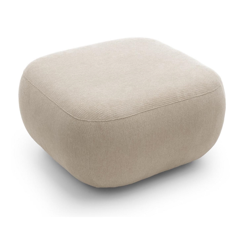 Pufa OLBIA 75x75 cm beżowa