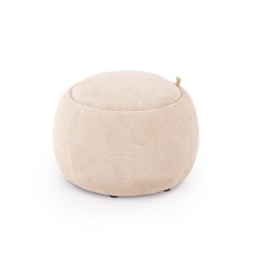 Pufa PAKS śr. 50 cm beżowa