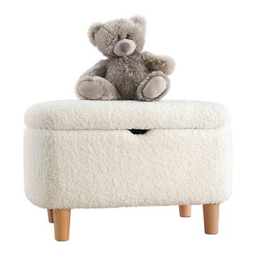 Pufa PIXI 37x61 cm biała