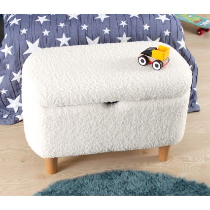 Pufa PIXI 37x61 cm biała