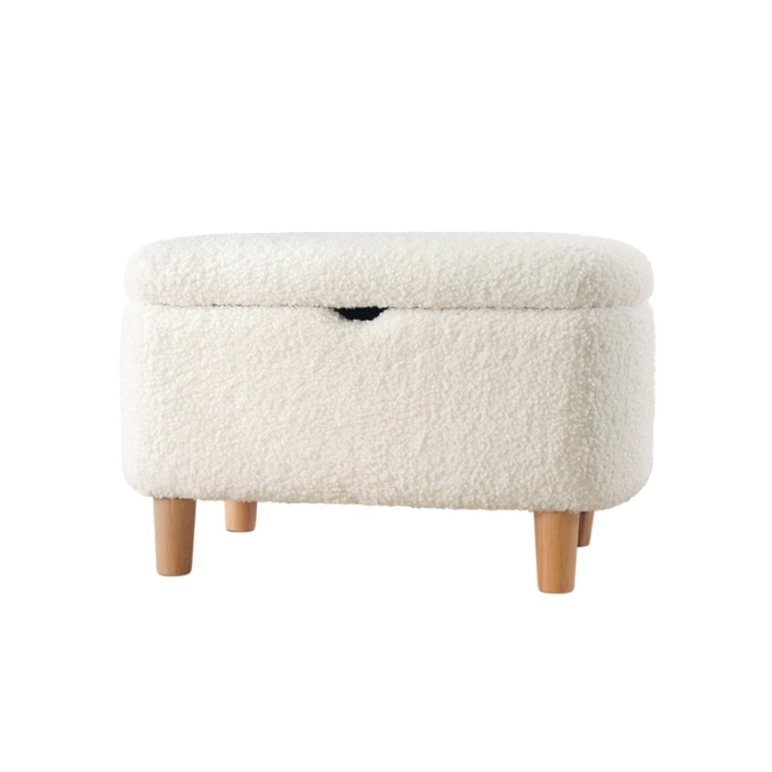 Pufa PIXI 37x61 cm biała