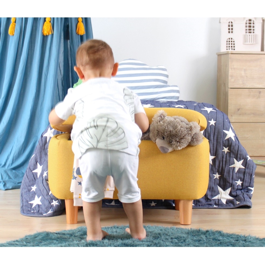 Pufa PIXI 37x61 cm żółta