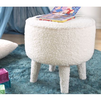 Pufa PIXI, śr. 38 cm, biała