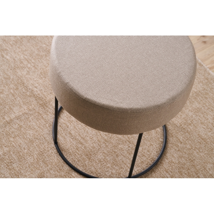 Pufa RELO Ø 40 cm beżowa