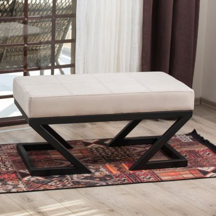 Pufa RINA 45x90 cm beżowa