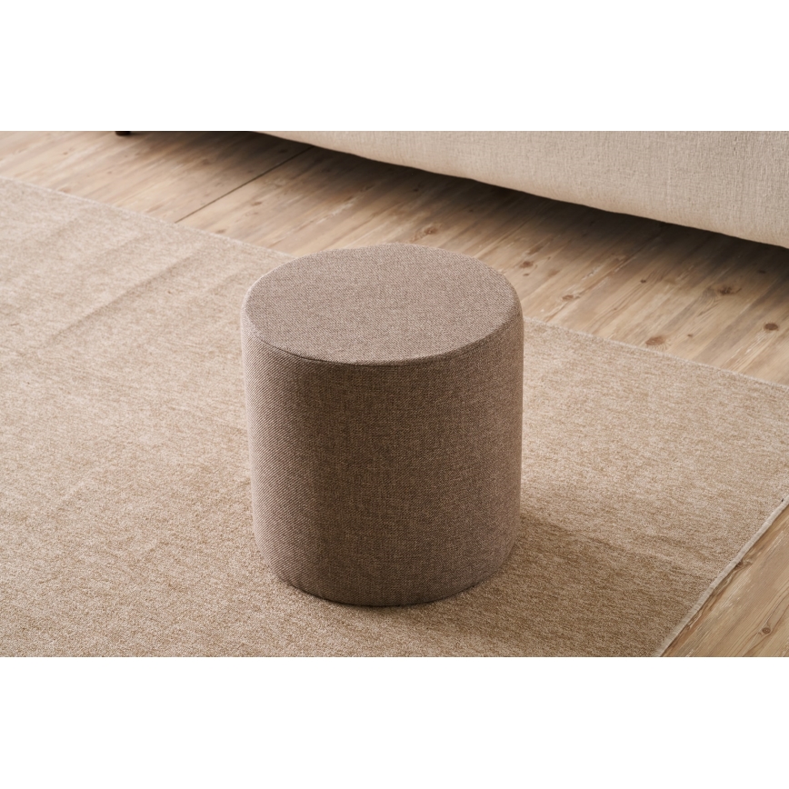 Pufa RONDO śr. 40 cm brązowa