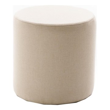 Pufa RONDO Ø 40 cm kremowa