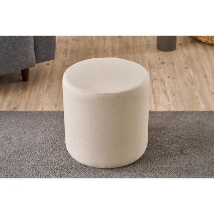 Pufa RONDO Ø 40 cm kremowa