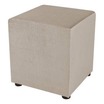 Pufa SIX 40x40 cm beżowa