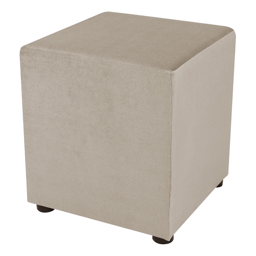 Pufa SIX 40x40 cm beżowa