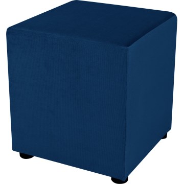Pufa SIX 40x40 cm ciemnoniebieska