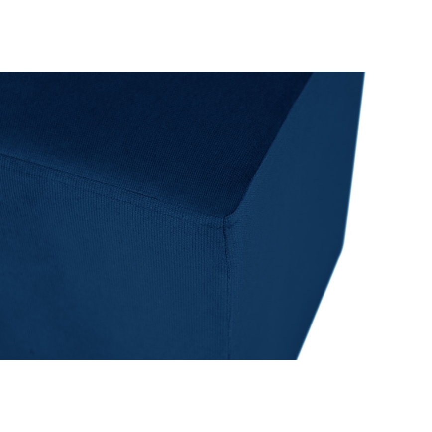 Pufa SIX 40x40 cm ciemnoniebieska