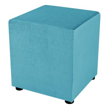 Pufa SIX 40x40 cm niebieska