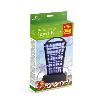 Pułapka na owady UV 1000 mAh/5V czarna