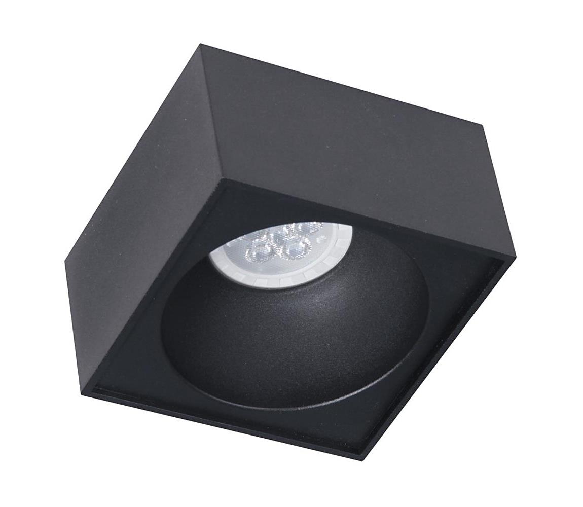 Punktowa lampa wpuszczana BALI 1xGU5,3/MR16/25W/12V kwadrat czarny