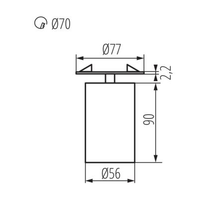 Punktowa oprawa wpuszczana CHIRO 1xGU10/35W/230V czarny