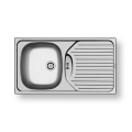 Pyramis 100139001 - Zlewozmywak kuchenny ET78 78x43,5 cm satyna