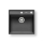 Pyramis 70007601 - Zlew kuchenny CAMEA 50x53 cm granit/czarny